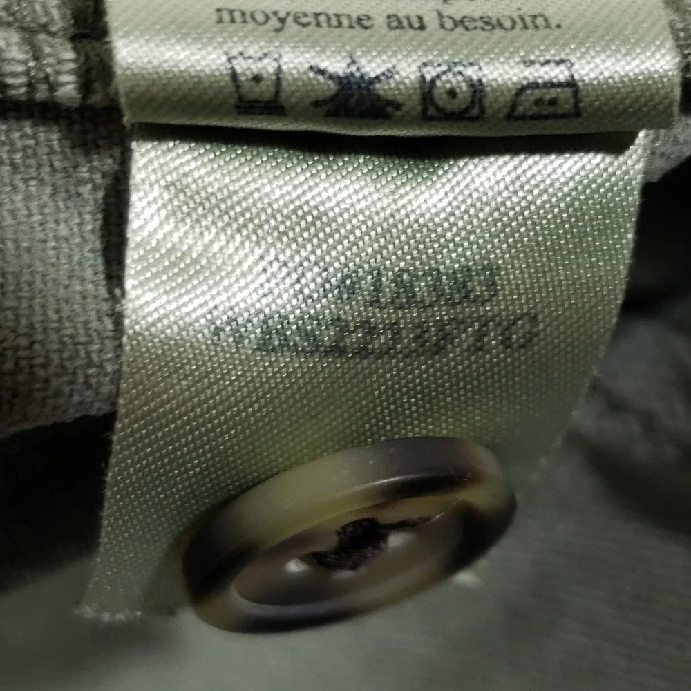 Faherty Utility Crop Pants Womens 30 Sage Green Organic Cotton Raw Hem Casual